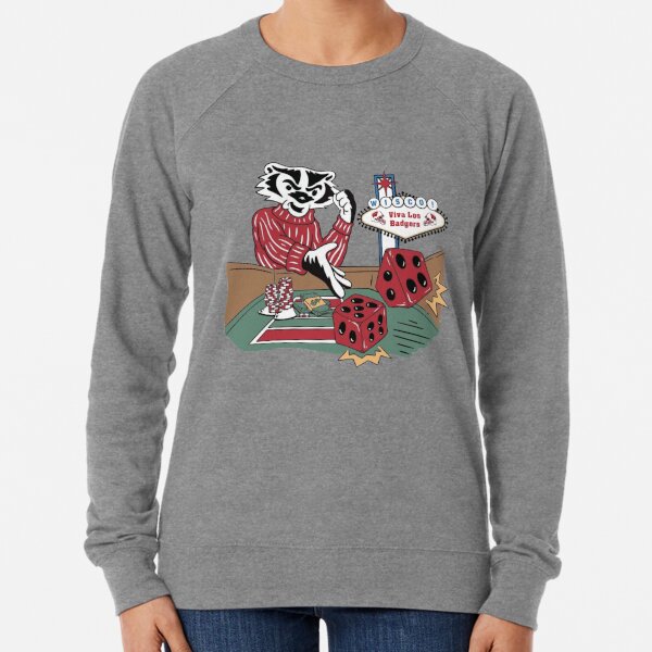 Creative Knitwear Youth Bucky Badger Hockey Shirt (White)