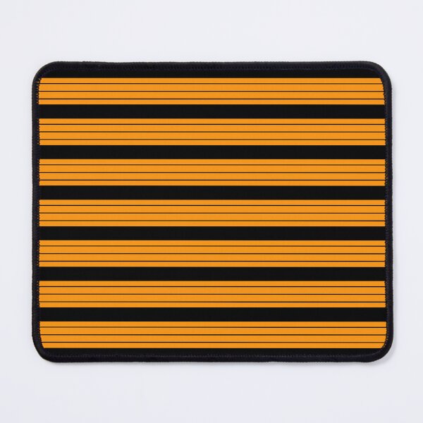 Item preview, Black And Orange Horizontal Line Striped Pattern designed and sold by Zareen Sayyed.