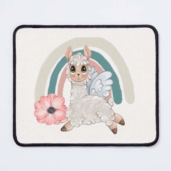 Item preview, Watercolor Lama Rainbow designed and sold by HappyLifeCreate.