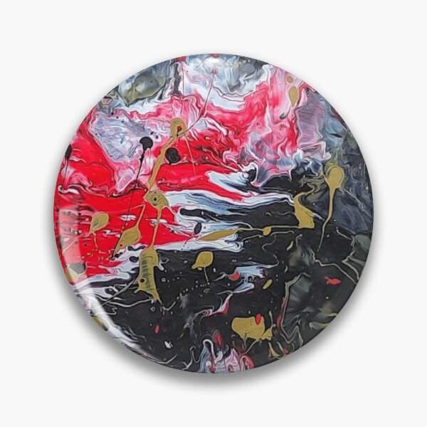 Item preview, Acrylic Pouring black red and gold designed and sold by Artandstonesgr.