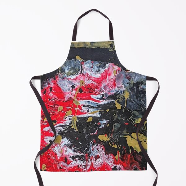 Item preview, Acrylic Pouring black red and gold designed and sold by Artandstonesgr.