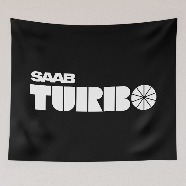 Item preview, SAAB Turbo retro look badge white designed and sold by blackdogshop.