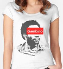 Childish Gambino art Women's Fitted Scoop T-Shirt