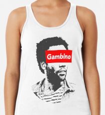 Kindische Gambino Kunst Racerback Tank Top