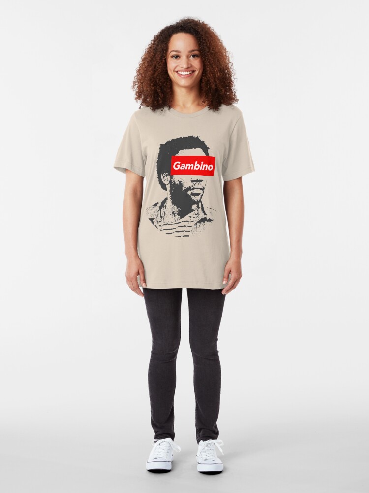 Alternate view of Childish Gambino art Slim Fit T-Shirt