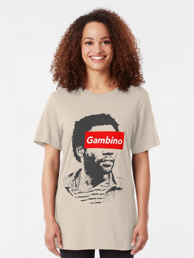 Alternate view of Childish Gambino art Slim Fit T-Shirt