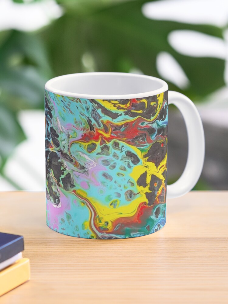 Trippy Art Glass Cup 16 Oz Art Cup Abstract Art Cup Cool 