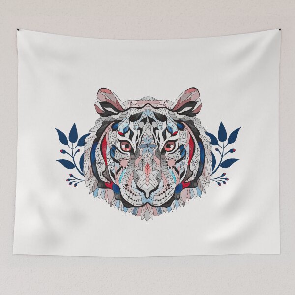 Item preview, Abstract Tiger Face designed and sold by HappyLifeCreate.