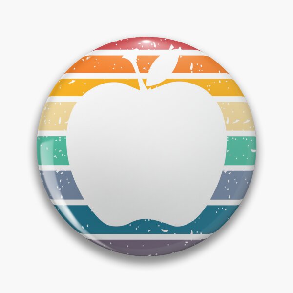 Item preview, round retro apple designed and sold by happyandbubbly.