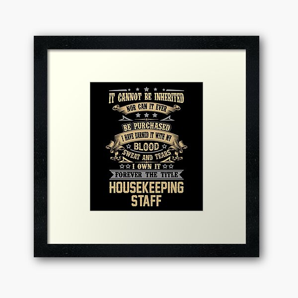 Item preview, Housekeeping Staff T Shirt - Forever The Title Job Gift Item Tee designed and sold by celiagomez456.