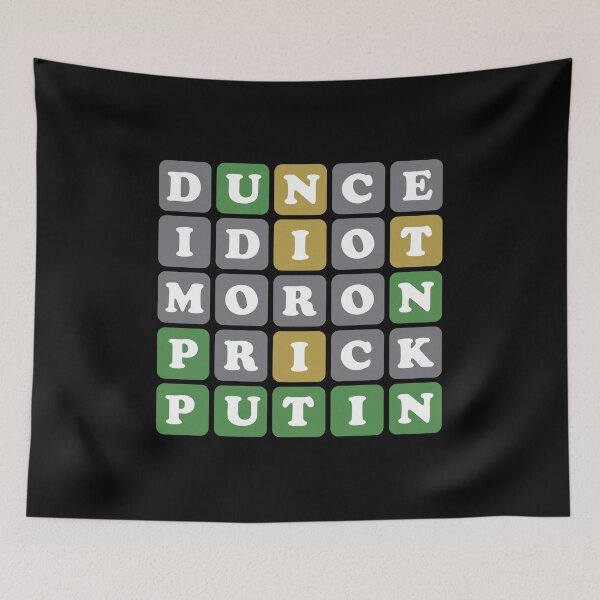 Item preview, peace love wordle - puck putin - I stand with ukraine-eat sleep wordle repeat designed and sold by Topiest.