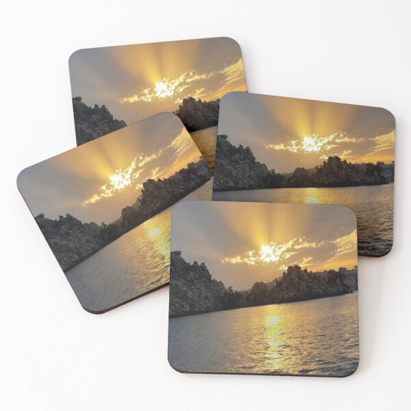 Item preview, Landscape retro of sunset and river. designed and sold by DaliaSabryTee.