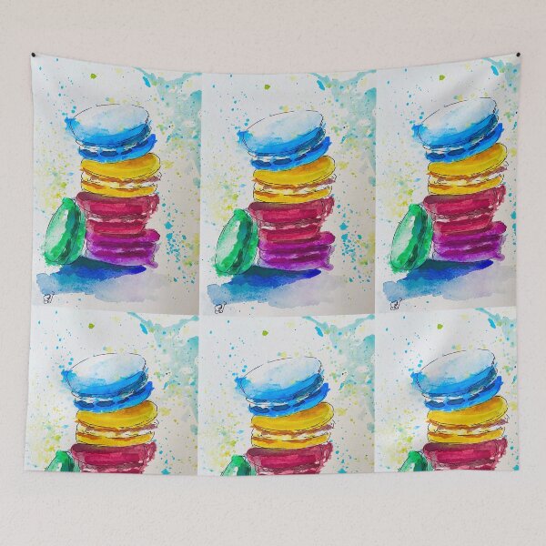 Item preview, Rainbow macarons  designed and sold by Arteaventura.