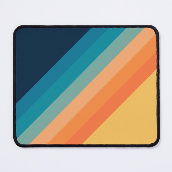 Item preview, Yellow, orange and blue retro diagonal stripes designed and sold by BattaAnastasia.
