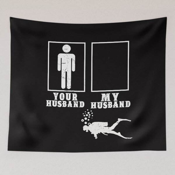 Item preview, Your Husband My Husband scuba diving - funny scuba diving gift idea designed and sold by Live  Today.