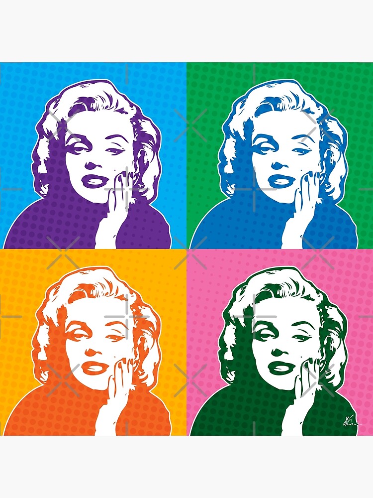 Marilyn Monroe Pop Art Poster For Sale By Williamcuccio Redbubble 