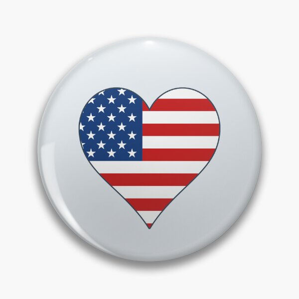 Item preview, Flag of USA in the heart designed and sold by Pavnud.