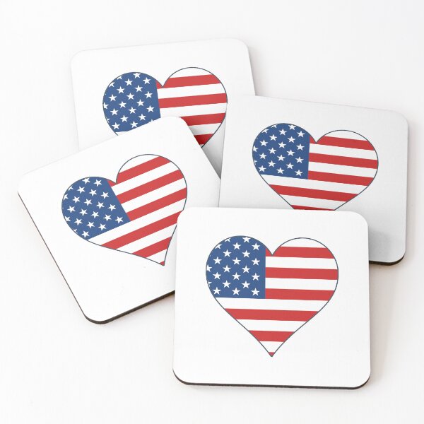 Item preview, Flag of USA in the heart designed and sold by Pavnud.