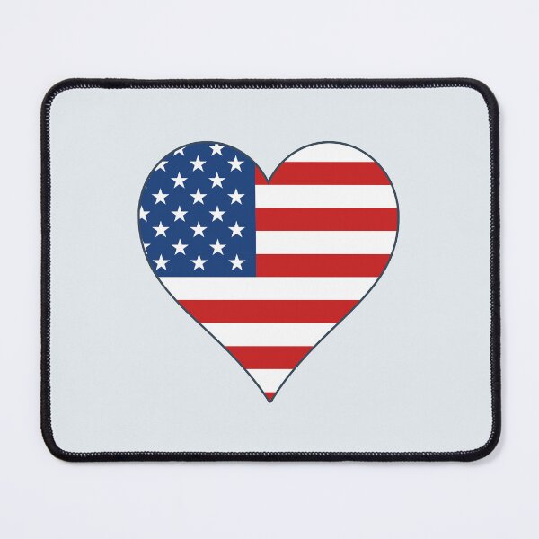 Item preview, Flag of USA in the heart designed and sold by Pavnud.