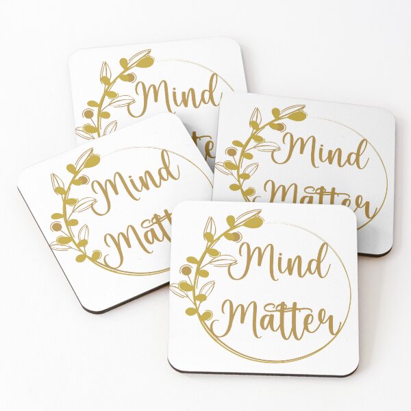 Item preview, Mind Over Matter typography designed and sold by happyandbubbly.