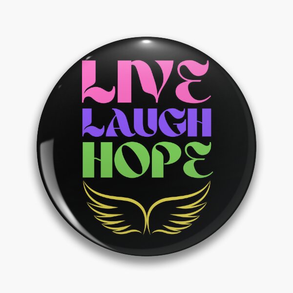 Item preview, Live Laugh Hope - Short Motivational Quote | Colorful Stylish Hope Typography designed and sold by Delandor.