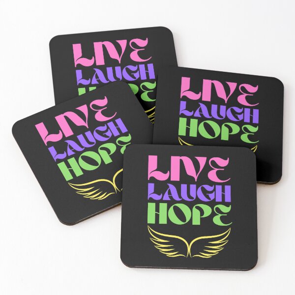 Item preview, Live Laugh Hope - Short Motivational Quote | Colorful Stylish Hope Typography designed and sold by Delandor.