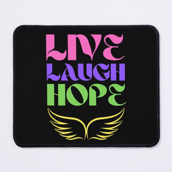 Item preview, Live Laugh Hope - Short Motivational Quote | Colorful Stylish Hope Typography designed and sold by Delandor.