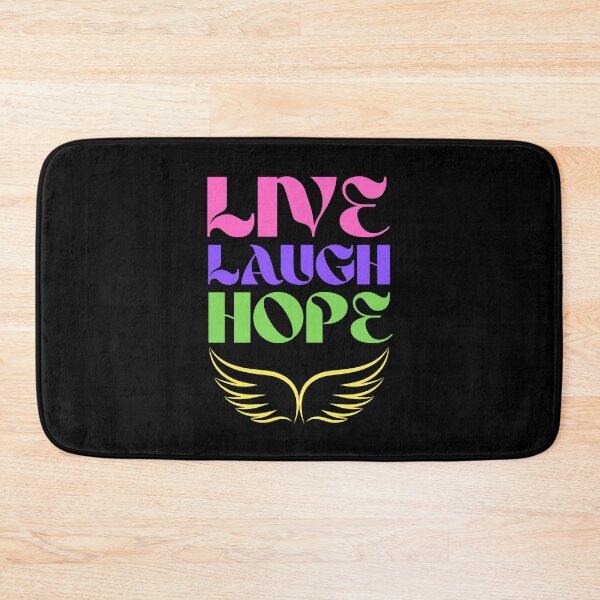 Item preview, Live Laugh Hope - Short Motivational Quote | Colorful Stylish Hope Typography designed and sold by Delandor.