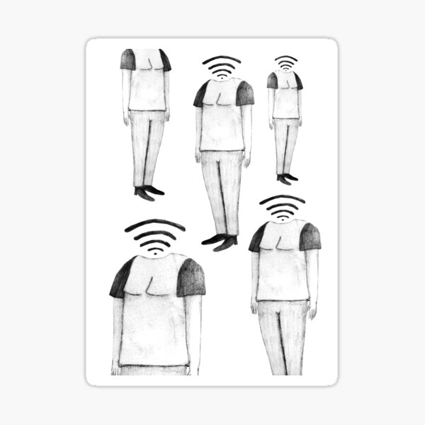  wifi addiction sticker by bethanyevelyn redbubble