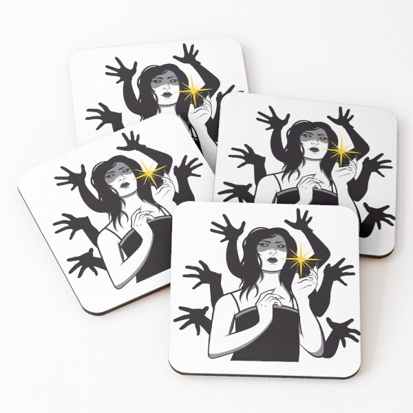 Item preview, Mystical witch conjuring up a star designed and sold by ReneMM.