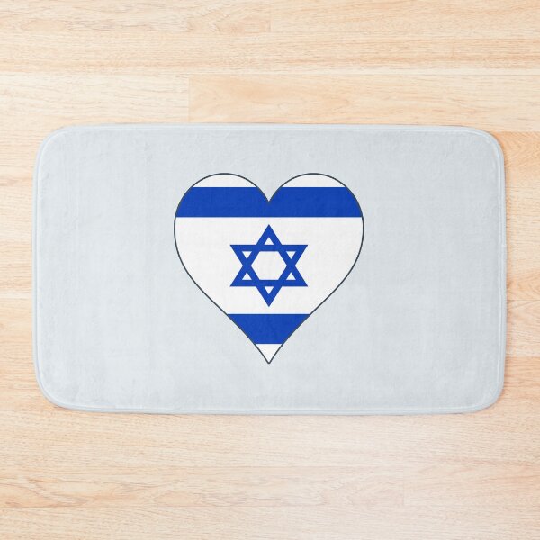 Item preview, Flag of Israel in the heart designed and sold by Pavnud.