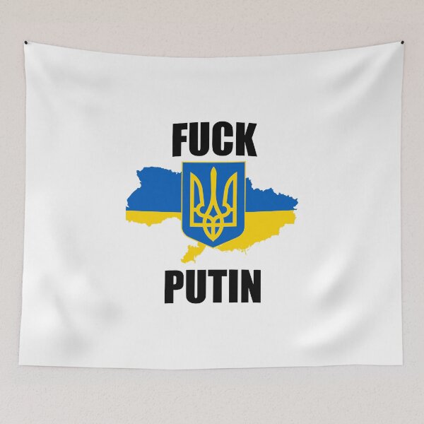 Item preview, Fuck Putin SLAVA UKRAINI designed and sold by Doa-Damian.