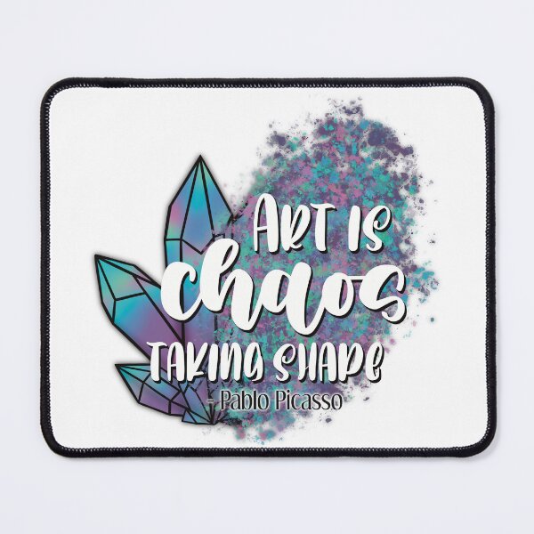 Item preview, Art is Chaos Taking Shape- Picasso Quote designed and sold by For Art Sake.