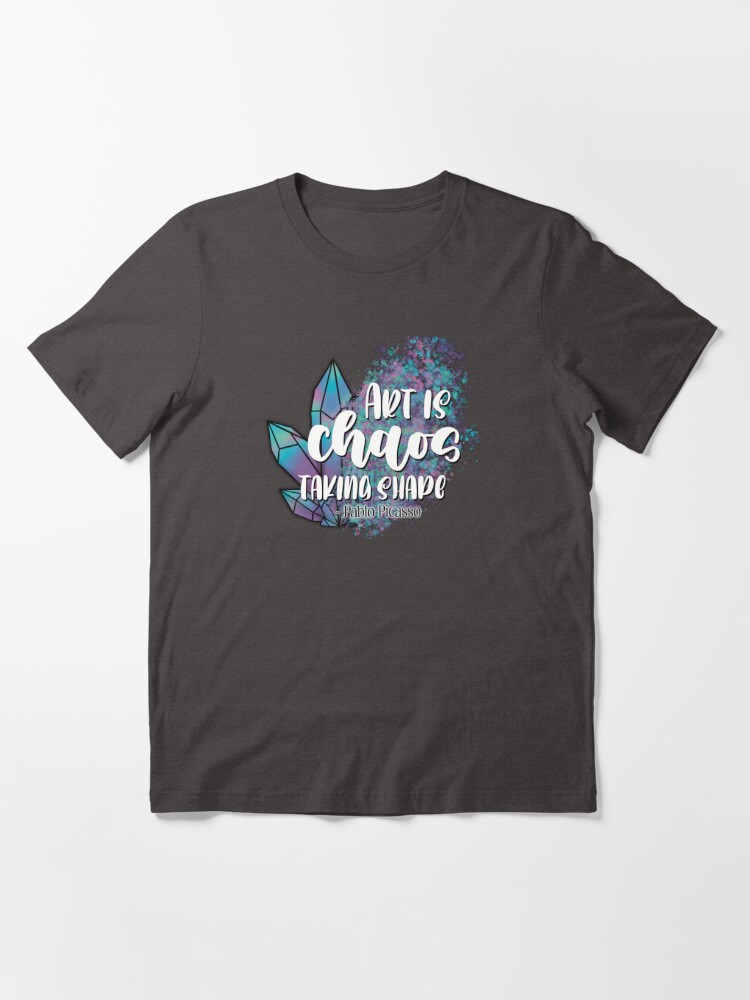 Art is Chaos Taking Shape- Picasso Quote Active T-Shirt for Sale