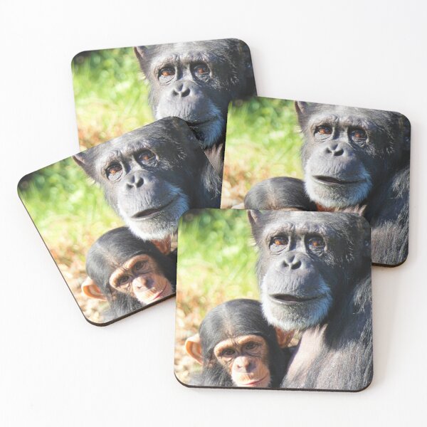 Item preview, Chimpanzee and baby designed and sold by wenniewombat.