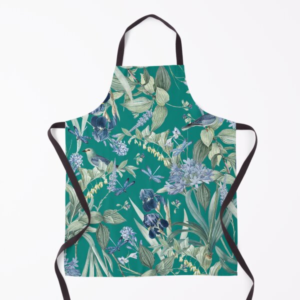 Item preview, Amazonian Exotic Wildlife Garden on Teal Green designed and sold by meggydesigns.