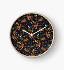 Rabbit Garden Clock