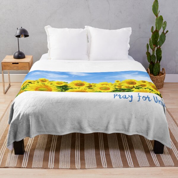 Item preview, Pray For Ukraine Rectangle - Sunflower For Ukraine - Vintage Photo Sunflower Field designed and sold by SayWhatYouFeel.