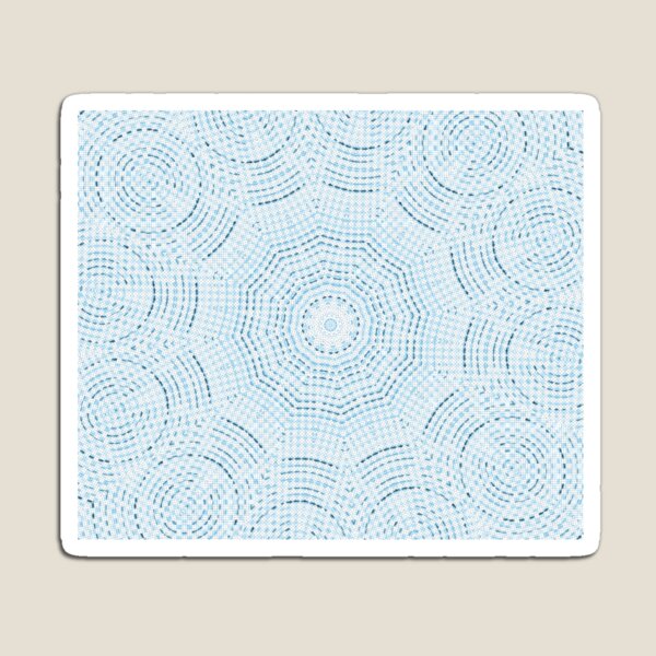 Item preview, Caleidoscopio pixelado a cuadros de espiral -versión azul designed and sold by LittleCountess.