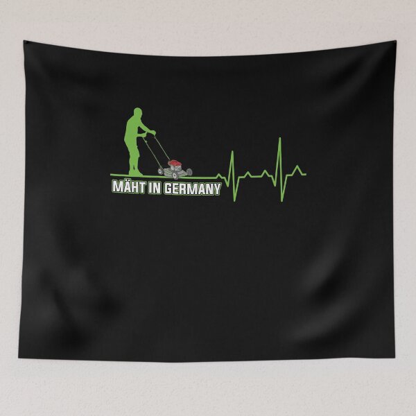 Item preview, Mows in Germany lawn mower lawn garden gift gardener designed and sold by Lenny Stahl.