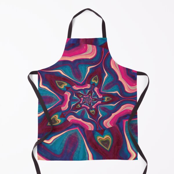 Item preview, Bubble Gum Pink And Blue Psychedelic Heart Spiral | StokedUpArt  designed and sold by StokedUpArt.