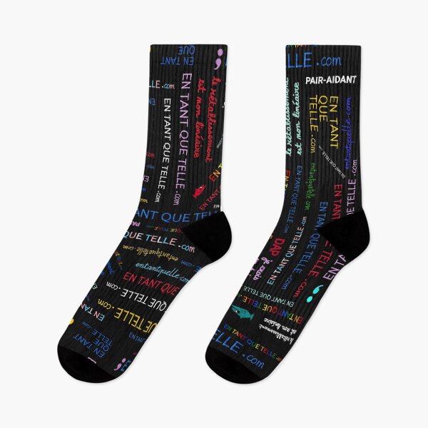 Aperçu de l'œuvre En Tant Que Telle .com (motif colorés sur noir) créée et vendue par MentaLee.