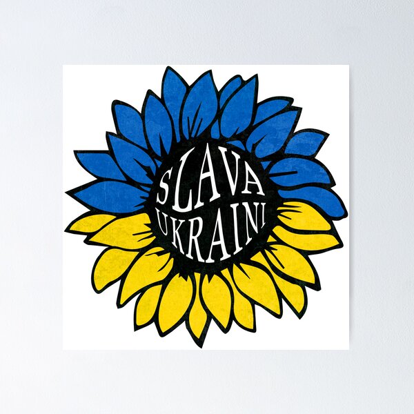 Item preview, Slava Ukraini Sunflower Head - Red Cross Donation designed and sold by InsideOutside.