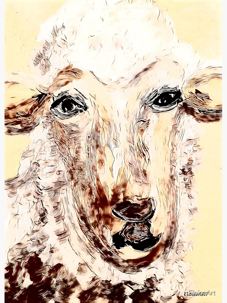"Gentle Lamb" Sticker by EloiseArt Redbubble