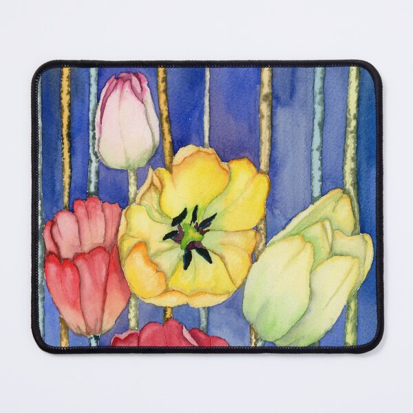 Item preview, Multicolor tulips watercolor designed and sold by KyaKnightDesign.