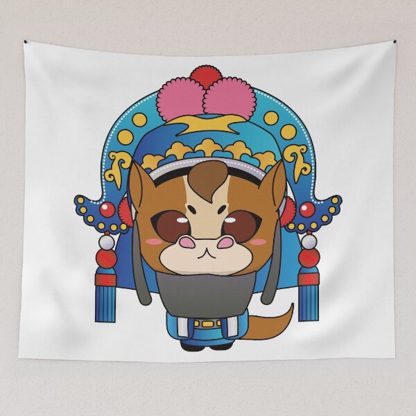 Item preview, Chinese Zodiac Horse illustrated Chinese Beijing Opera Style designed and sold by xdashu.