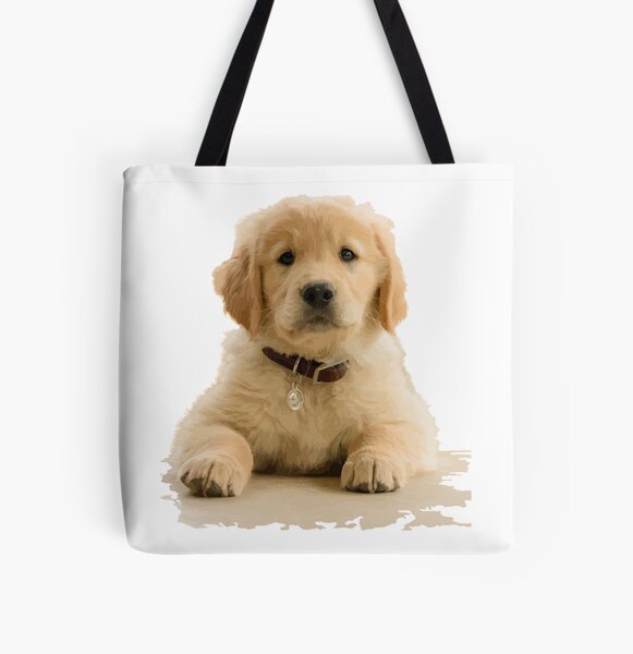 Golden Retriever graphite pencil drawing Tote Bag