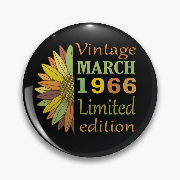 Item preview, vintage march 1966 limited edition, 56 Year Old Gifts Vintage 1966 Limited Edition 56th Birthday designed and sold by SimoSaladain.