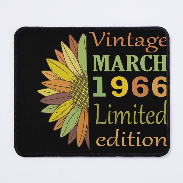Item preview, vintage march 1966 limited edition, 56 Year Old Gifts Vintage 1966 Limited Edition 56th Birthday designed and sold by SimoSaladain.