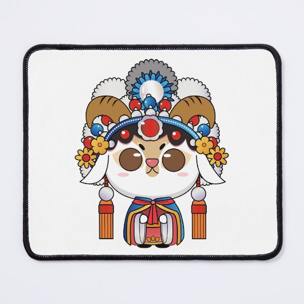 Item preview, Chinese Zodiac Goat illustrated Chinese Beijing Opera Style designed and sold by xdashu.